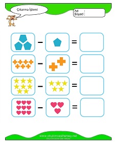 Çıkarma İşlemi Çalışma Sayfaları